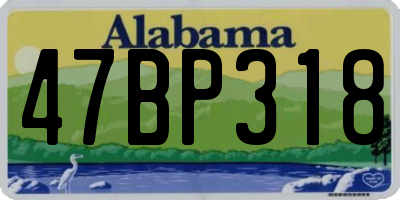 AL license plate 47BP318