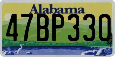 AL license plate 47BP330