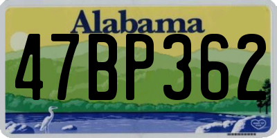 AL license plate 47BP362