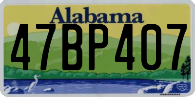 AL license plate 47BP407