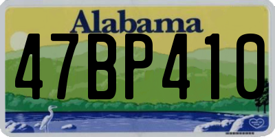 AL license plate 47BP410