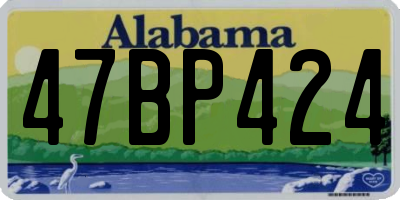 AL license plate 47BP424