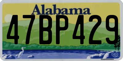 AL license plate 47BP429
