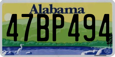 AL license plate 47BP494