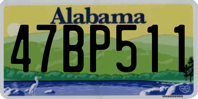 AL license plate 47BP511