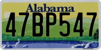 AL license plate 47BP547