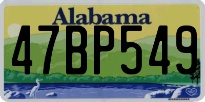 AL license plate 47BP549