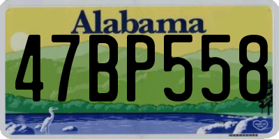 AL license plate 47BP558