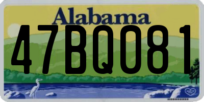AL license plate 47BQ081