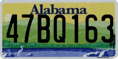 AL license plate 47BQ163