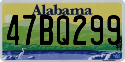 AL license plate 47BQ299