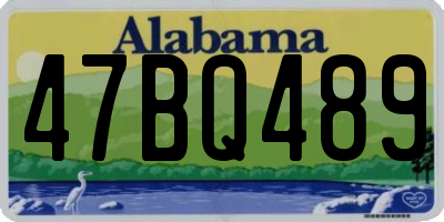 AL license plate 47BQ489