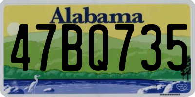 AL license plate 47BQ735