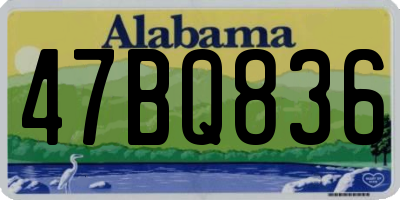 AL license plate 47BQ836