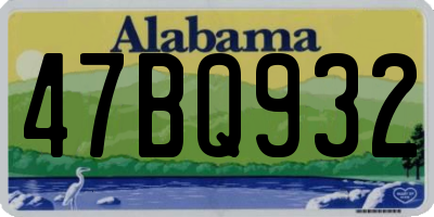 AL license plate 47BQ932