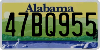 AL license plate 47BQ955