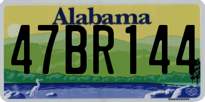 AL license plate 47BR144