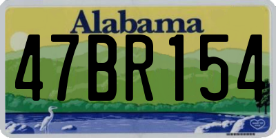 AL license plate 47BR154