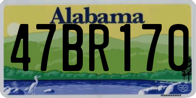 AL license plate 47BR170