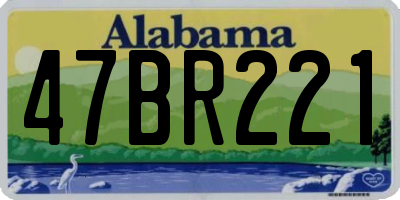 AL license plate 47BR221