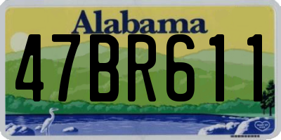 AL license plate 47BR611