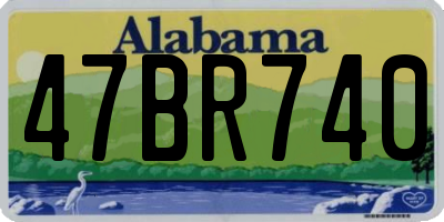 AL license plate 47BR740