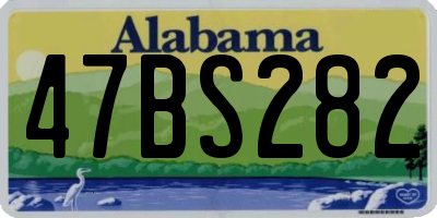 AL license plate 47BS282