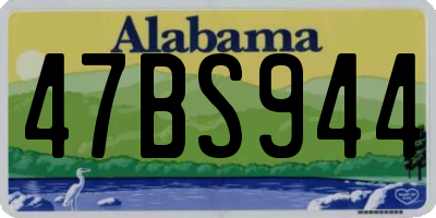 AL license plate 47BS944