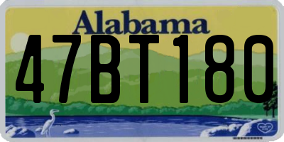 AL license plate 47BT180