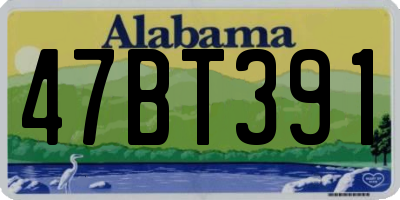 AL license plate 47BT391