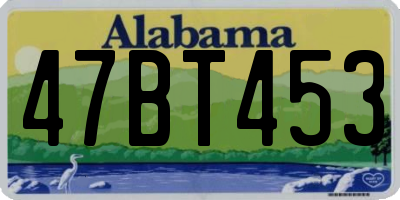 AL license plate 47BT453