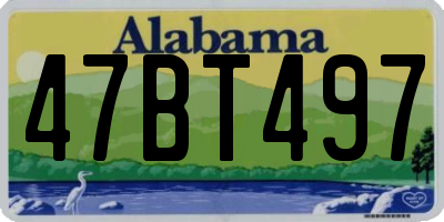 AL license plate 47BT497