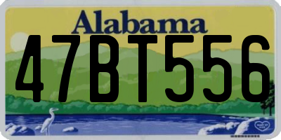 AL license plate 47BT556