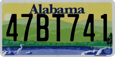 AL license plate 47BT741