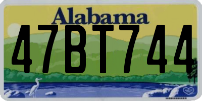 AL license plate 47BT744