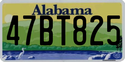 AL license plate 47BT825
