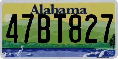 AL license plate 47BT827