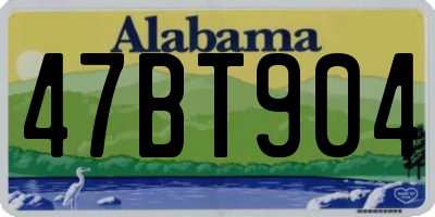 AL license plate 47BT904