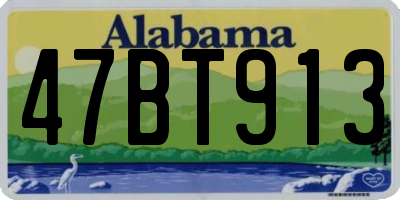 AL license plate 47BT913
