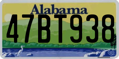 AL license plate 47BT938