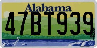 AL license plate 47BT939