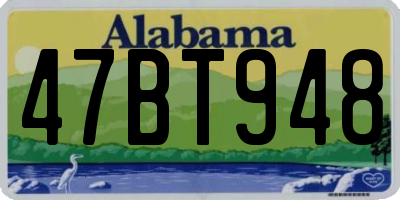 AL license plate 47BT948