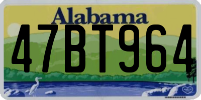 AL license plate 47BT964