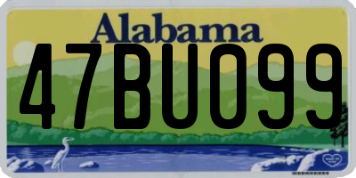 AL license plate 47BU099