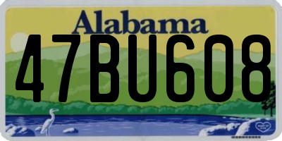 AL license plate 47BU608