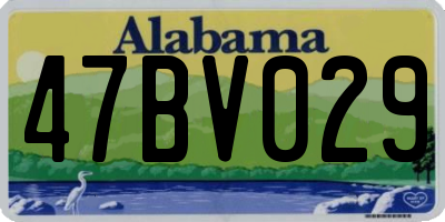 AL license plate 47BV029