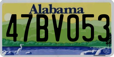 AL license plate 47BV053