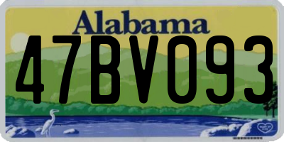 AL license plate 47BV093