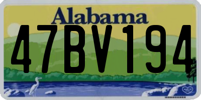 AL license plate 47BV194