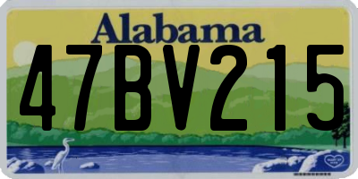 AL license plate 47BV215
